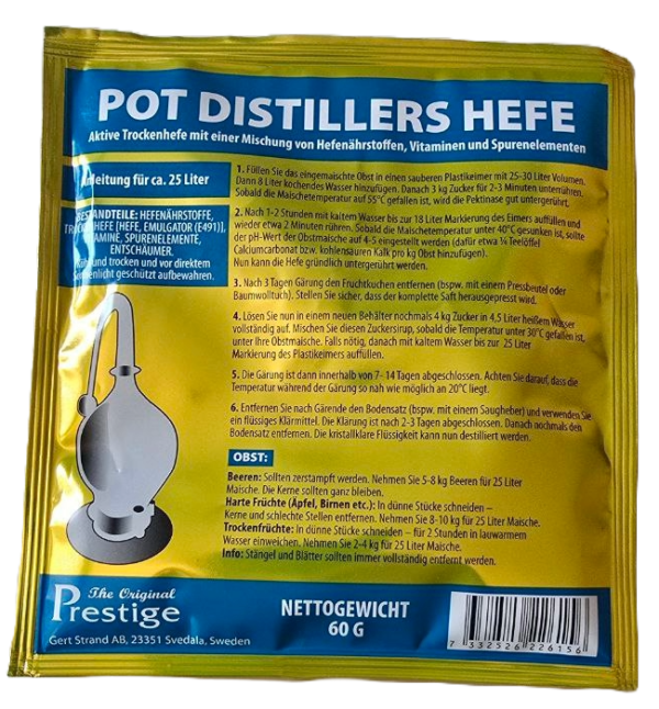 Pot Destillers Turbo Hefe 18% (Früchte)